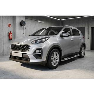 Sānu pakāpieni Tayga V2 (2 gab., alumīnijs) Kia Sportage 2015–2021 foto 1