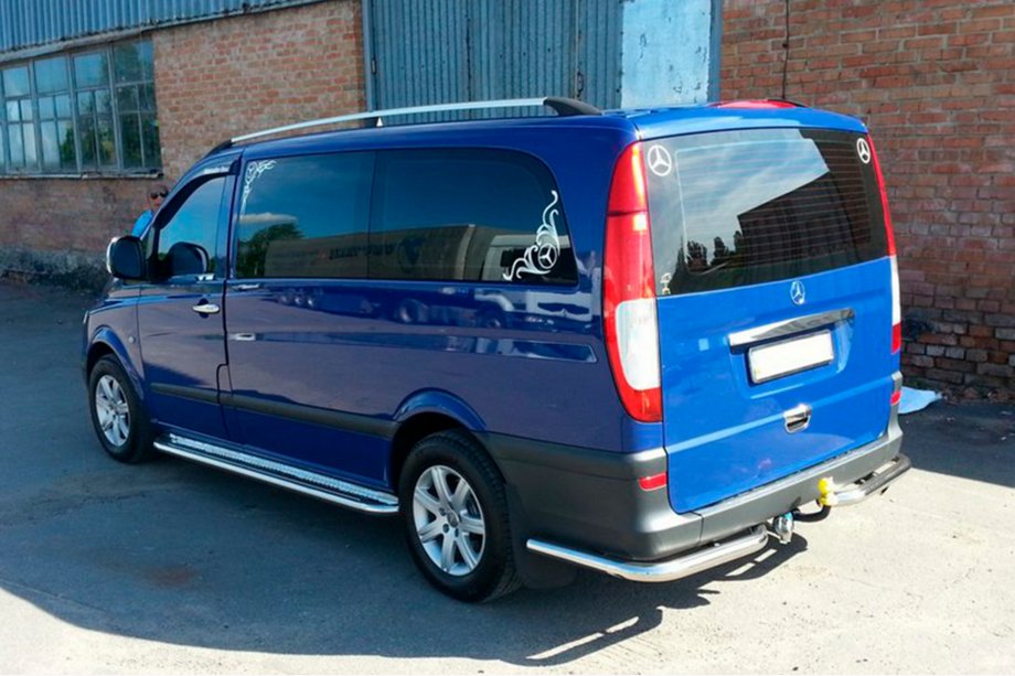 Mercedes Vito W639 2004–2014 Aizmugurējie stūra elementi AK003 (2 gab., nerūsējošais tērauds) Īsā riteņu bāze Foto 8