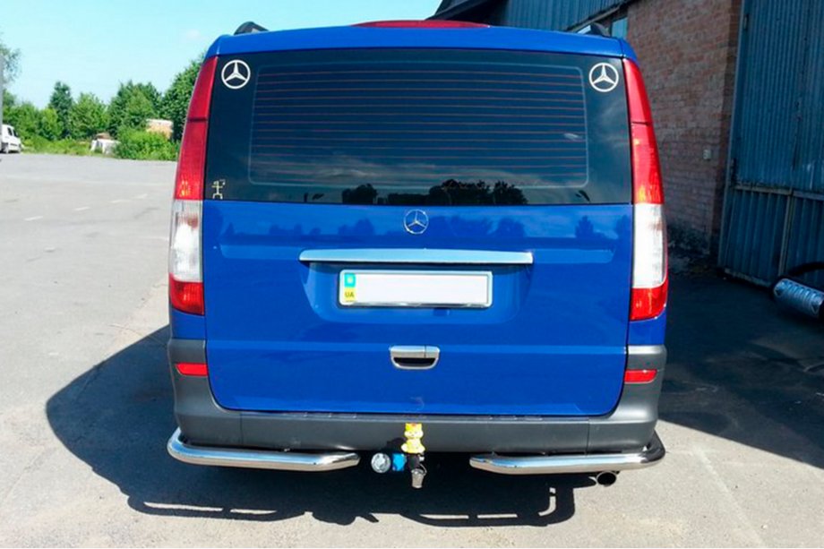 Mercedes Vito W639 2004–2014 Aizmugurējie stūra elementi AK003 (2 gab., nerūsējošais tērauds) Īsā riteņu bāze Foto 10