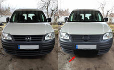 Volkswagen Caddy 2004–2010 Ziemas pārsegs radiatora restei (apakšējais) foto 1