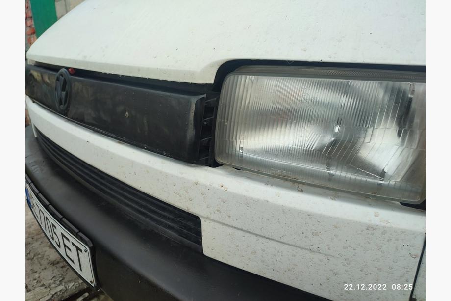 Volkswagen T4 Transporter 1990–2003 Ziemas augšējais radiatora režģa aizsegs Spīdīgs (Flat Front) Foto 4