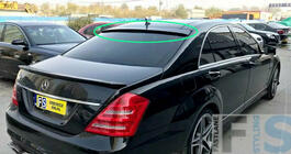 Mercedes S-class W221 2005–2013 Spoileris aizmugurējam stiklam (ABS, krāsošanai) foto 1