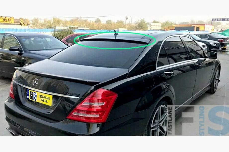 Mercedes S-class W221 2005–2013 Spoileris aizmugurējam stiklam (ABS, krāsošanai) Image