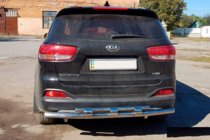 Kia Sorento II XM 2009–2014 Aizmugures aizsargloks AK015 (nerūsējošais tērauds) foto 3