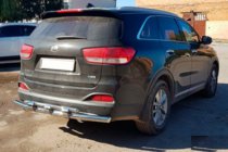 Kia Sorento II XM 2009–2014 Aizmugures aizsargloks AK015 (nerūsējošais tērauds) foto 2