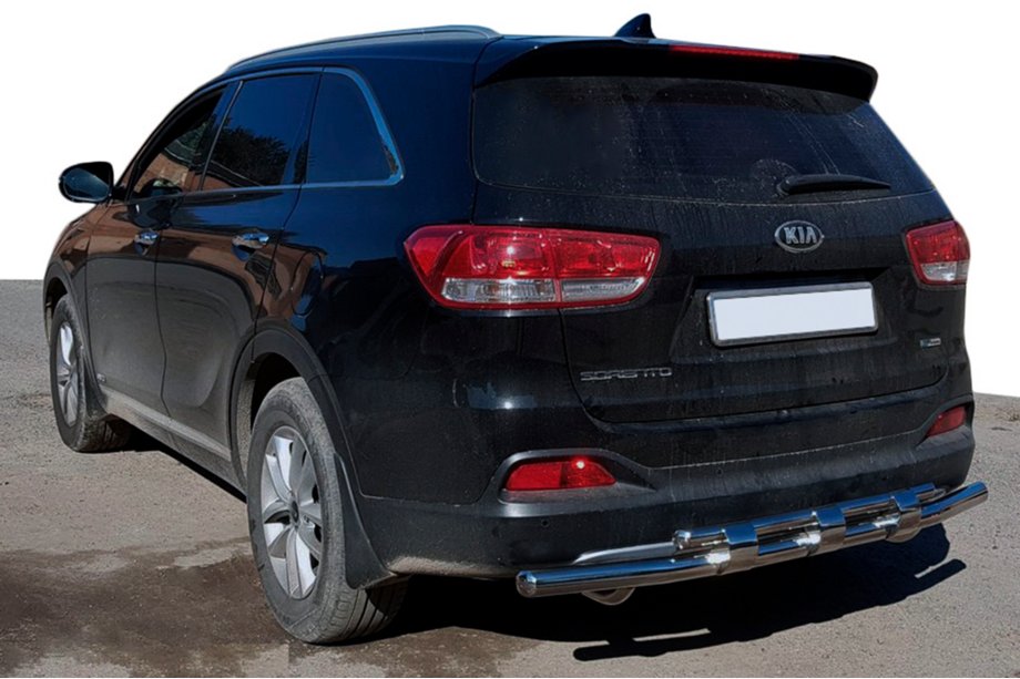 Kia Sorento II XM 2009–2014 Aizmugures aizsargloks AK015 (nerūsējošais tērauds) Image