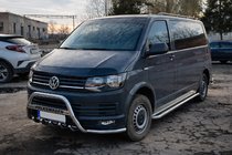 Volkswagen T6 2015–2024 Nerūsējošā tērauda bullbar WT004-ST foto 4