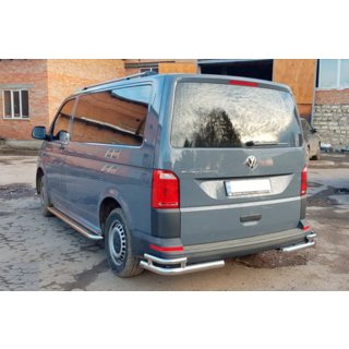Aizmugurējie stūra elementi AK003-Double (2 gab., nerūsējošais tērauds) Volkswagen T6 2015–2024 foto 4