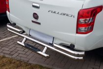 Fiat Fullback 2016– Aizmugurējais aizsargstienis AK-Special (nerūsējošais tērauds) foto 1