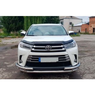 Priekšējais aizsargstienis ST-Special (nerūsējošais tērauds) Toyota Highlander 2013–2019 foto 3