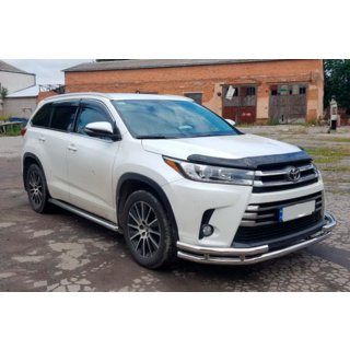Priekšējais aizsargstienis ST-Special (nerūsējošais tērauds) Toyota Highlander 2013–2019 foto 4