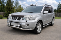 Nissan X-trail T30 2002–2007 Priekšējais aizsargstienis ST007 (nerūsējošais tērauds) foto 1