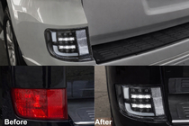 Toyota Land Cruiser 200 2007–2021 Aizmugurējie miglas lukturi 2016-2021 (Executive Black) foto 1