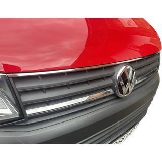 Nerūsējošā tērauda hroma uzlika režģa augšējai daļai 2015-2019 (1 gab.) Volkswagen T6 2015–2024 foto 1