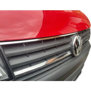 Nerūsējošā tērauda hroma uzlika režģa augšējai daļai 2015-2019 (1 gab.) Volkswagen T6 2015–2024 foto 4