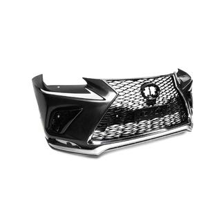Bamperis ar radiatora resti facelift dizaina Lexus NX 2014–2021 foto 3