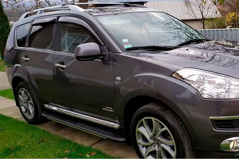 Mitsubishi Outlander 2006–2012 Sānu sliekšņi Bosphorus Grey (2 gab., alumīnijs) Image