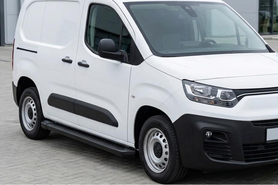 Peugeot Partner/Rifter 2019– Sānu pakāpieni Allmond Black (2 gab., alumīnijs) Garā riteņu bāze Image