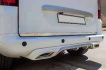 Opel Combo 2019– Bagāžnieka vāka apakšējās malas uzlika OmsaLine (nerūsējošais tērauds) foto 1