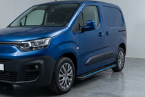 Opel Combo 2019– Sānu sliekšņi Maya Blue (2 gab., alumīnijs) Garā riteņu bāze foto 1