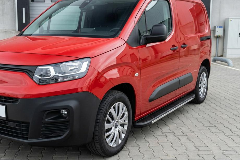 Opel Combo 2019– Sānu sliekšņi Bosphorus Grey (2 gab., alumīnijs) Garā riteņu bāze Image