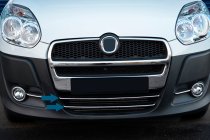Fiat Doblo II 2010–2022 Apakšējās restes uzlikas (2010-2015, 2 gab., nerūsējošais tērauds) foto 2
