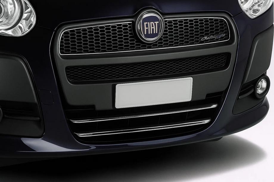 Fiat Doblo II 2010–2022 Apakšējās restes uzlikas (2010-2015, 2 gab., nerūsējošais tērauds) Image