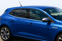Renault Megane IV 2016–2025 Logu apakšējās apdares līstes (HB, 6 gab., nerūsējošais tērauds) OmsaLine – itāļu nerūsējošais tērauds foto 1