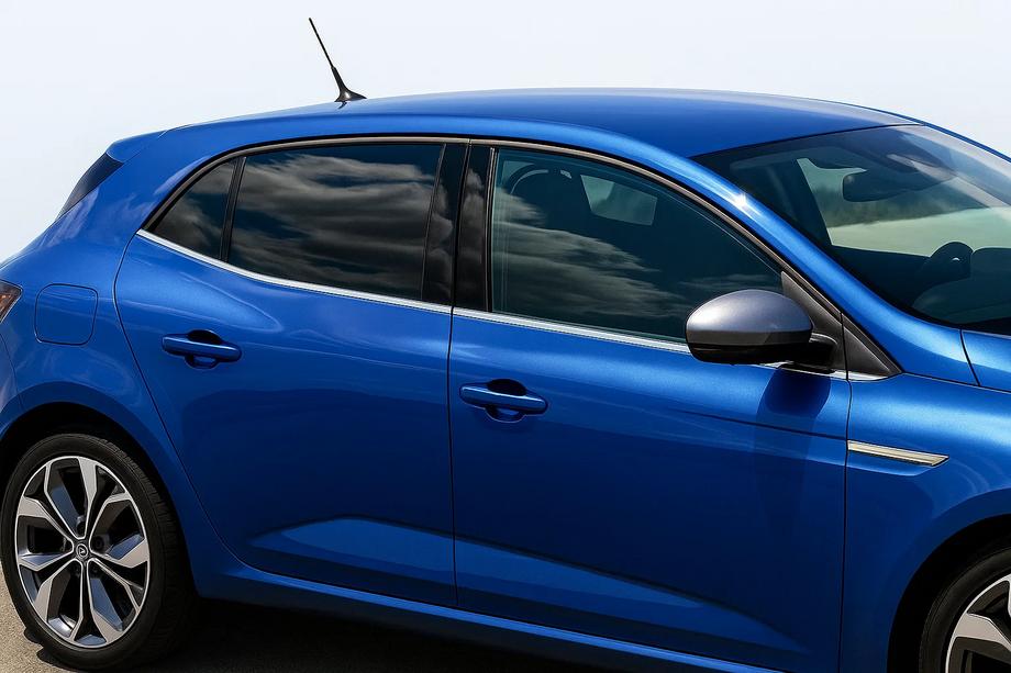 Renault Megane IV 2016–2025 Logu apakšējās apdares līstes (HB, 6 gab., nerūsējošais tērauds) OmsaLine – itāļu nerūsējošais tērauds Image