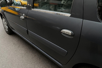 Renault Logan MCV 2005–2013 Ārējās logu apmales (4 gab., nerūsējošais tērauds) OmsaLine – itāļu nerūsējošais tērauds foto 5