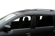 Renault Logan MCV 2005–2013 Ārējās logu apmales (4 gab., nerūsējošais tērauds) OmsaLine – itāļu nerūsējošais tērauds foto 4