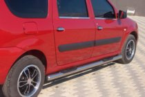Renault Logan MCV 2005–2013 Sānu caurules (2 gab., nerūs. tērauds) foto 3
