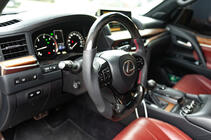 Lexus LX570/450d 2008–2022 Pilns anatomisks stūres rats (oglekļa šķiedra) foto 3