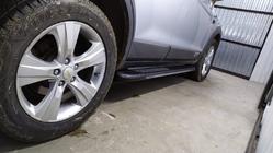 Chevrolet Captiva 2006–2019 Sānu sliekšņi Bosphorus Grey (2 gab., alumīnijs) foto 4