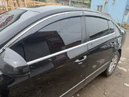 Volkswagen Passat B7 2012–2015 Logu vēja deflektori ar hromētu līsti SD (EU, 4 gab., Niken) foto 1