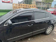 Volkswagen Passat B7 2012–2015 Logu vēja deflektori ar hromētu līsti SD (EU, 4 gab., Niken) foto 7