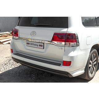 Hromēti uzlikas aizmugurējiem lukturiem (2015+, 4 daļas, plastmasa) Toyota Land Cruiser 200 2007–2021 foto 4