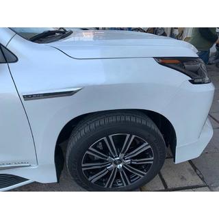 Karbonizēta izskata uzrakstu emblēmu komplekts (4 gab.) Lexus LX570/450d 2008–2022 foto 3