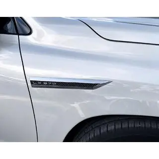 Karbonizēta izskata uzrakstu emblēmu komplekts (4 gab.) Lexus LX570/450d 2008–2022 foto 2