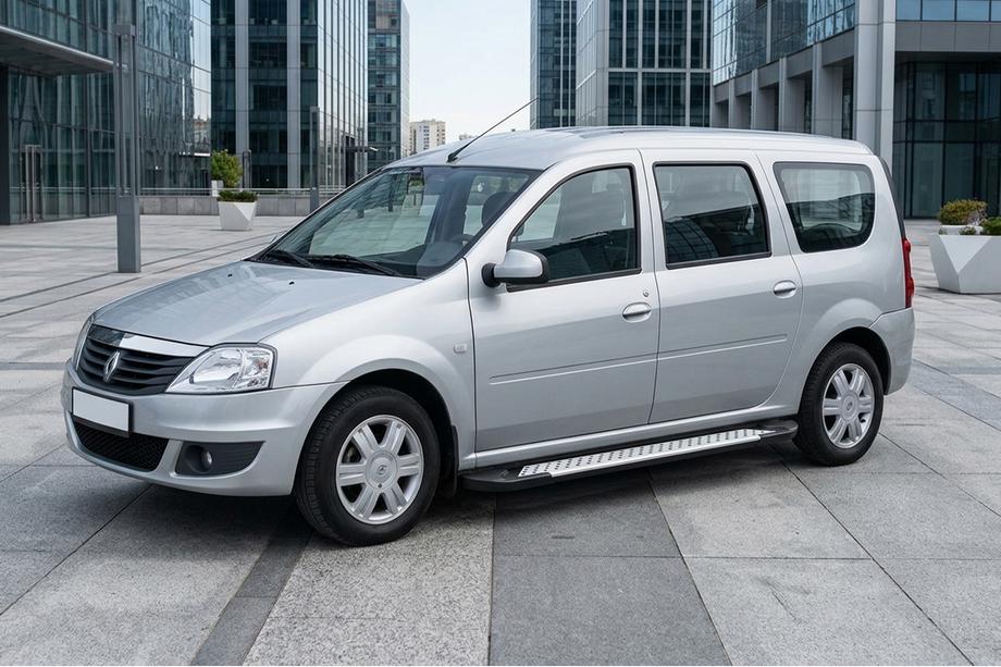 Renault Logan MCV 2005–2013 Sānu pakāpieni Allmond Grey (2 gab., alumīnija) Image