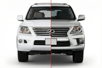 Lexus LX570/450d 2008–2022 Facelift pārbūves komplekts 2008-2012 uz 2012-2016 Standart foto 1
