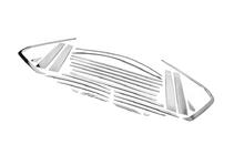 Lexus LX570/450d 2008–2022 Pilns logu apmaļu un statņu uzliku komplekts (nerūsējošais tērauds) foto 5