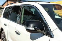 Lexus LX570/450d 2008–2022 Pilns logu apmaļu un statņu uzliku komplekts (nerūsējošais tērauds) foto 11