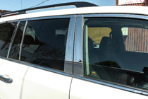 Lexus LX570/450d 2008–2022 Pilns logu apmaļu un statņu uzliku komplekts (nerūsējošais tērauds) foto 9