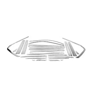Pilns logu apmaļu un statņu uzliku komplekts (nerūsējošais tērauds) Lexus LX570/450d 2008–2022 foto 4