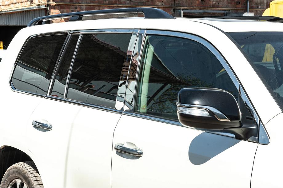Lexus LX570/450d 2008–2022 Pilns logu apmaļu un statņu uzliku komplekts (nerūsējošais tērauds) Image