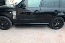 Range Rover III L322 2002–2012 Sānu sliekšņi Tayga Black (2 gab., alumīnijs) foto 5