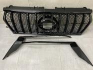 Toyota Land Cruiser Prado 150 2009–2023 Radiatora reste 2017↗ LED (Zeus Black, ar Black uzacīm) foto 3