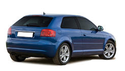 Audi A3 2003–2012 Aizmugurējā līste (nerūsējošais tērauds) foto 1