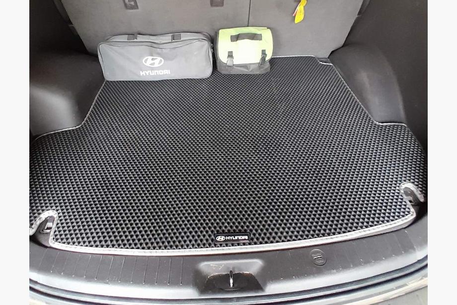Hyundai Santa Fe 2 2006–2012 Bagāžnieka paklājiņš (EVA, melns) (5 vietas) Image